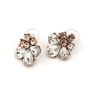 Diamond Flower Earrings